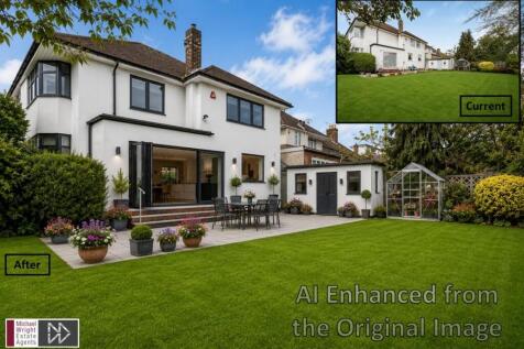 AI ENHANCED VERSION OF THE REAR OF THE PROPERTY