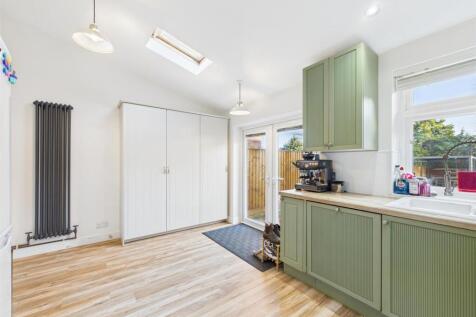 Kitchen with French Doors to Rear Garden