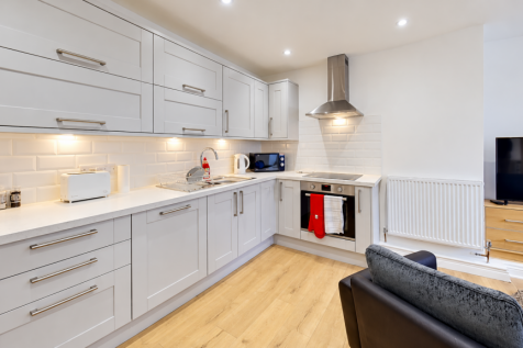 Bright Modern Open-Plan Kitchen Interior