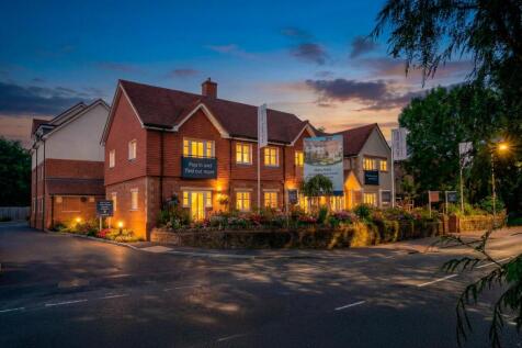 Dusk view of development