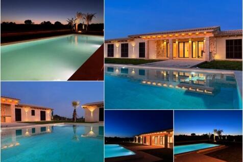 Nachtaufnahmen 2 - Luxusfinca Mallorca Region Es Trenc