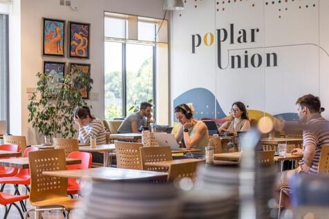 Poplar Union is a vibrant arts and community space, where you can also pick up the perfect flat whi