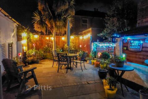 Rear Garden At Night