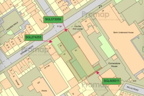 Promap showing title numbers - 64-68 WIndmill Road