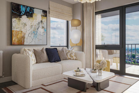 Lounge CGI - Bradbury Apartments