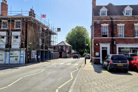Generalised view from Wednesday Market, along Lord Roberts Road, towards Minster Towers