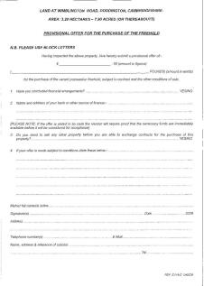Offer Form