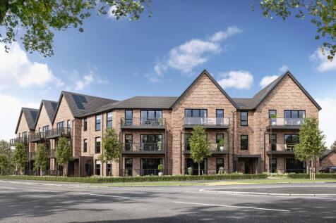 Computer generated image of apartments at Canalside, Wichelstowe