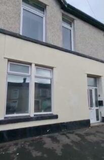 Exterior view of a traditional terraced house f...