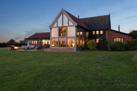 Aerial view of Upper Barn, luxury six bedroom eque