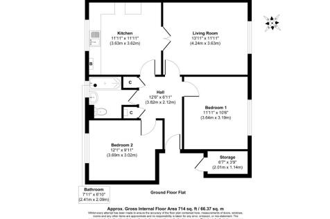 Flat 2, Neeld Crescent, Chippenham, Wiltshire, SN14 0HT