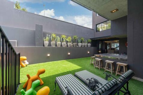 Pool and garden area