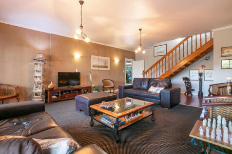 Stairs leading up to guest rooms