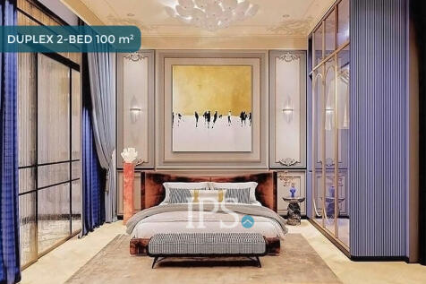 2 Bedroom Duplex Condo For Sale - Time Square 7 - Toul Kork, Phnom Penh