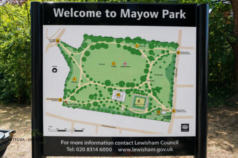Mayow park sign Thorpe close property Sydenham SE2