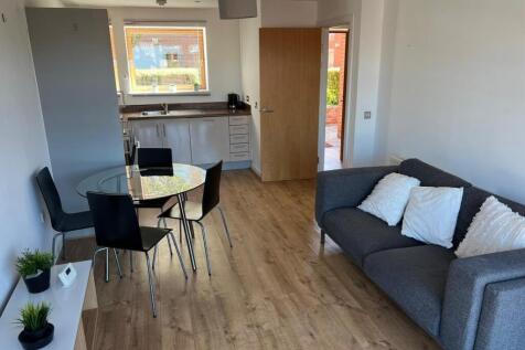 Bright open-plan living with modern furniture...