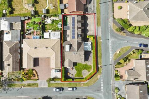 Aerial view of the property