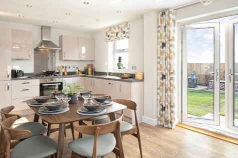 Kitchen/dining area and french doors to garden of the Hadley 3 bedroom home