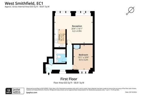 Flat 8, 11-12 West Smithfield, Clerkenwell, London, EC1A 9JR