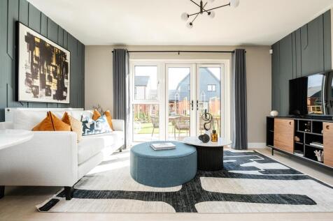 Double doors lead from the lounge to the garden