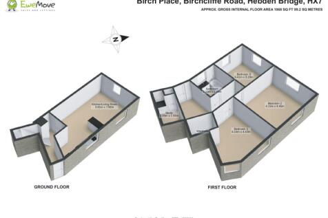 3D floorplan - birch place