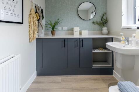 Convenient cloakroom and utility room
