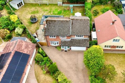 Elevated front drone shot