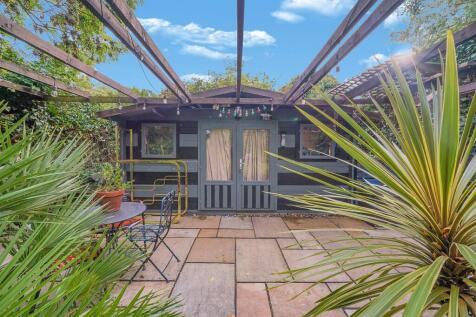 Landscaped south/west facing garden