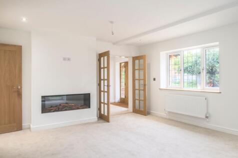 Living room with feature fireplace