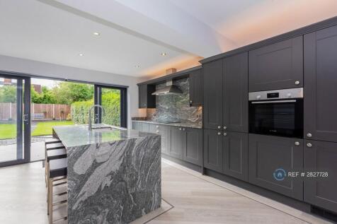 Marble Waterfall Kitchen Island