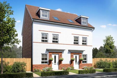 Exterior CGI view of our 3 bed Norbury home in a render finish