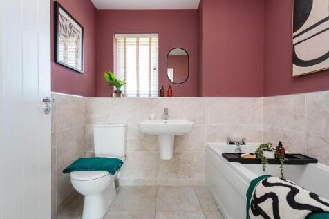 A family bathroom completes the home