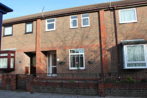 Three bedroom house with Garage to the rear.