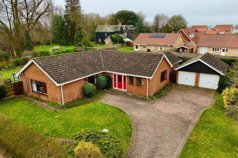 Front elevated drone shot