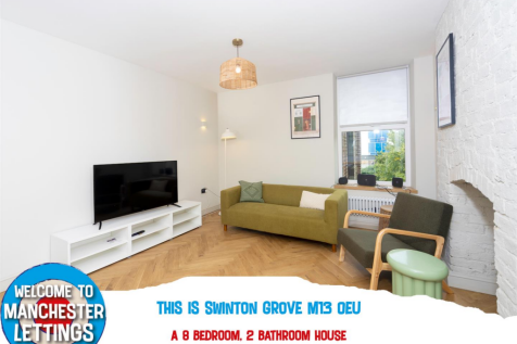 8-bed house on Swinton Grove Manchester, M13 0EU, £793/mo