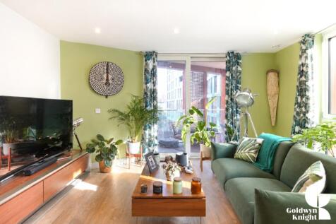Bright Modern Green Living Room