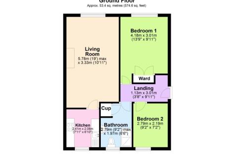 Flat 2 Mews Court, Dawlish - FLOORPLAN