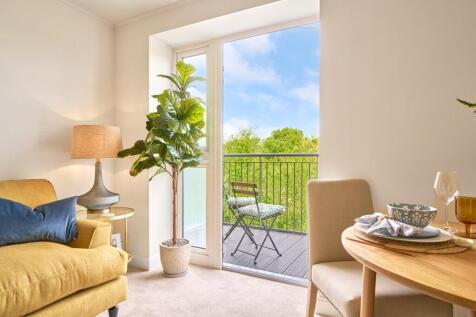 Show home living room and balcony