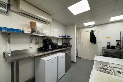 Modern kitchen with ample counter space...