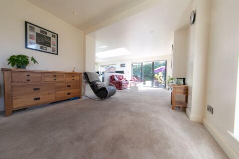 Open plan living space and kitchen