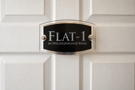 Elegant Flat-1 Door Plaque