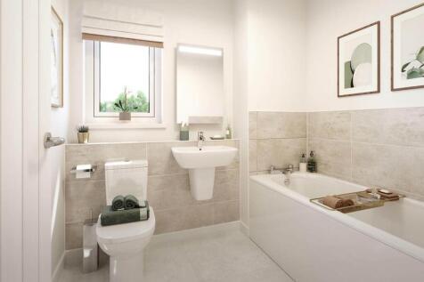 A family bathroom completes the home