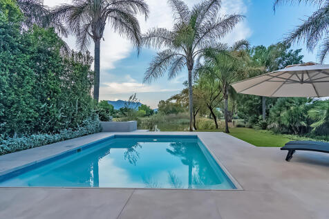 View from patio over pool