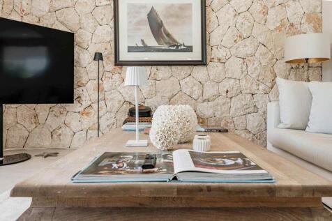 14-Sa Rápita-Moderne Villa mit sonnigem Privatpool-steinwand