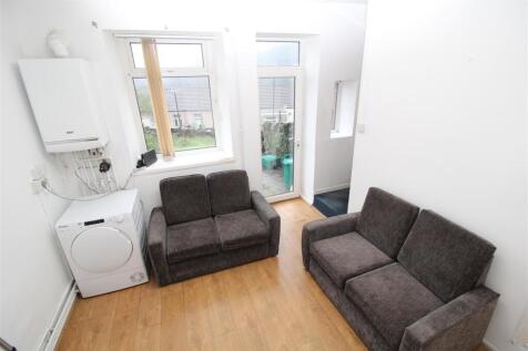 Bright lounge area with comfortable seating...