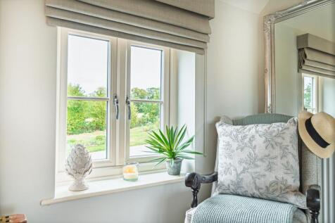 Windows frame countryside views