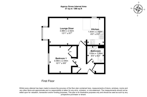 Flat 5 Archers Court, 13, Nottingham Road, Croydon CR2 6LN