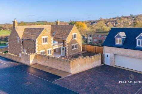 Rear Aspect, Driveway &amp; Garage, Osprey House, Medbourne