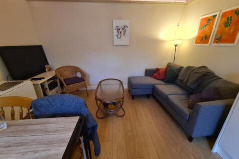 Bright, neatly presented living room with a com...