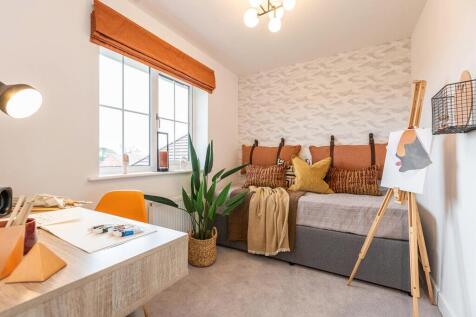 Bedroom 3 would be great for a child's room or study space